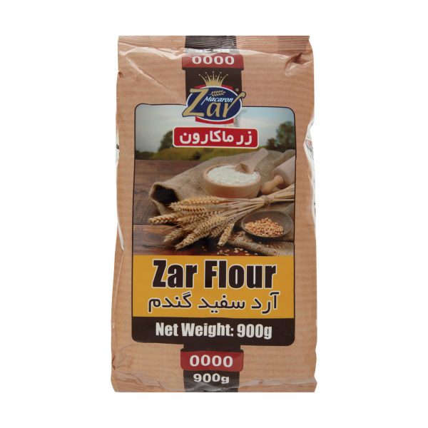 آرد سفید گندم زرماکارون وزن 900 گرم