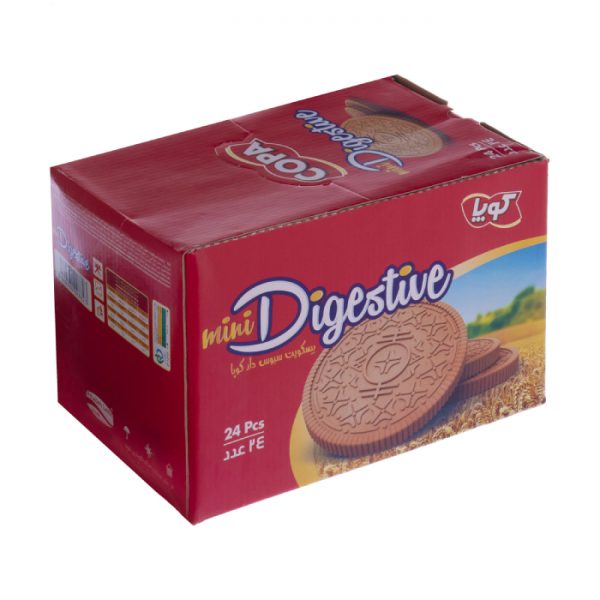بیسکوییت مینی دایجستیو سبوس دار کوپا بسته 24 عددی