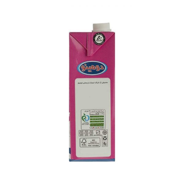 شیر کم چرب دومینو مقدار 1 لیتر بسته 4 عددی